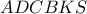 \displaystyle{ADCBKS} \displaystyle{ADCBKS}