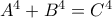 A^4+B^4=C^4