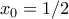 x_0=1/2