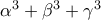 \alpha ^{3}+\beta ^{3}+\gamma ^{3}
