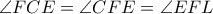 \angle FCE=\angle CFE=\angle EFL