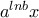 a^{lnb} x