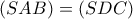 (SAB)=(SDC)