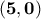 \bf(5,0)
