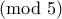 \pmod5
