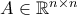 A\in\mathbb R^{n\times n}