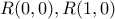 R(0,0),R(1,0)