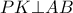 PK \bot AB PK \bot AB