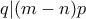q|(m-n)p