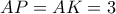 AP=AK=3