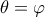 \theta=\varphi