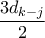 \displaystyle{\frac{3d_{k-j}}{2}} \displaystyle{\frac{3d_{k-j}}{2}}