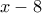 x-8 x-8
