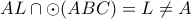 AL\cap \odot(ABC)=L\neq A