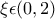 \xi \epsilon (0,2)