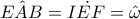 \hat{EAB}=\dot{IEF}=\hat{\omega }