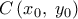C\left( {x_0 ,\;y_0 } \right)