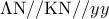 \displaystyle{\Lambda {\rm N}//{\rm K}{\rm N}//yy}
