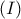 \displaystyle{ (I) }
