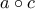 \displaystyle{a \circ c}