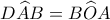 D\widehat AB=B\widehat OA