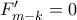 F_{m-k}'=0