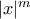 |x|^m