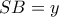 SB=y