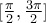 [\frac{\pi}{2},\frac{3\pi}{2}]