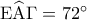 {\rm E}\widehat {\rm A}\Gamma  = {72^ \circ }