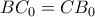 BC_0 = CB_0