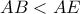 AB<AE