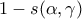  1-s( \alpha,\gamma ) 