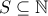 S\subseteq \mathbb{N} S\subseteq \mathbb{N}