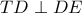 TD\perp DE