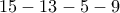 15-13-5-9