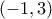 (-1,3) 