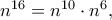 n^{16}=n^{10} \cdot n^6,
