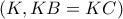 \left( K,KB=KC \right)