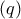 \displaystyle{\left( q \right)}