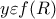 y\varepsilon f(R)