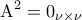 \displaystyle{{\rm A}^2 = 0_{\nu \times \nu }} \displaystyle{{\rm A}^2 = 0_{\nu \times \nu }}