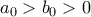 a_0 > b_0 >0
