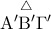 \stackrel{\triangle}{\rm{A}^{\prime}\rm{B}^{\prime}\Gamma^{\prime}}