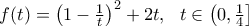 f(t)=\left(1-\frac{1}{t}\right)^2+2t, \ \ t \in \left(0,\frac{1}{4}\right]
