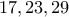 17,23,29