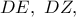 DE,\ DZ,