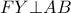 FY \bot AB FY \bot AB