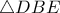 \triangle DBE