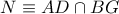 N\equiv AD\cap BG